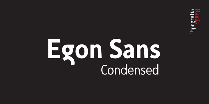Font Egon Sans Condensed